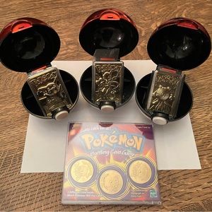 Pokemon Burger King Gold Cards & Battling Coin Game Vintage
